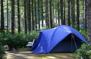 Clean campsite