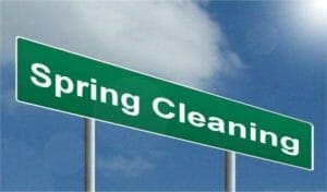 spring cleaning sign